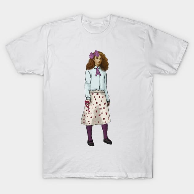 Realistic Rose The Rosary Messenger T-Shirt by HappyRandomArt